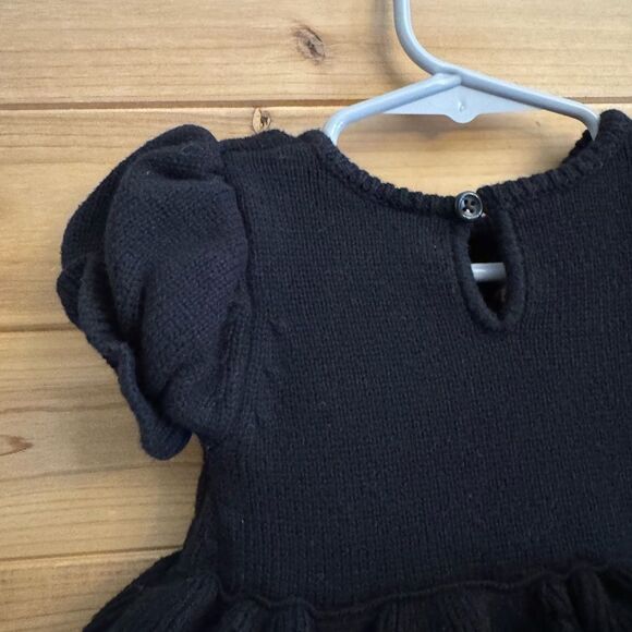 Hanna Andersson Size 70/6-12 Months Embroidered Floral Ruffle Skirt Dress - Picture 8 of 13